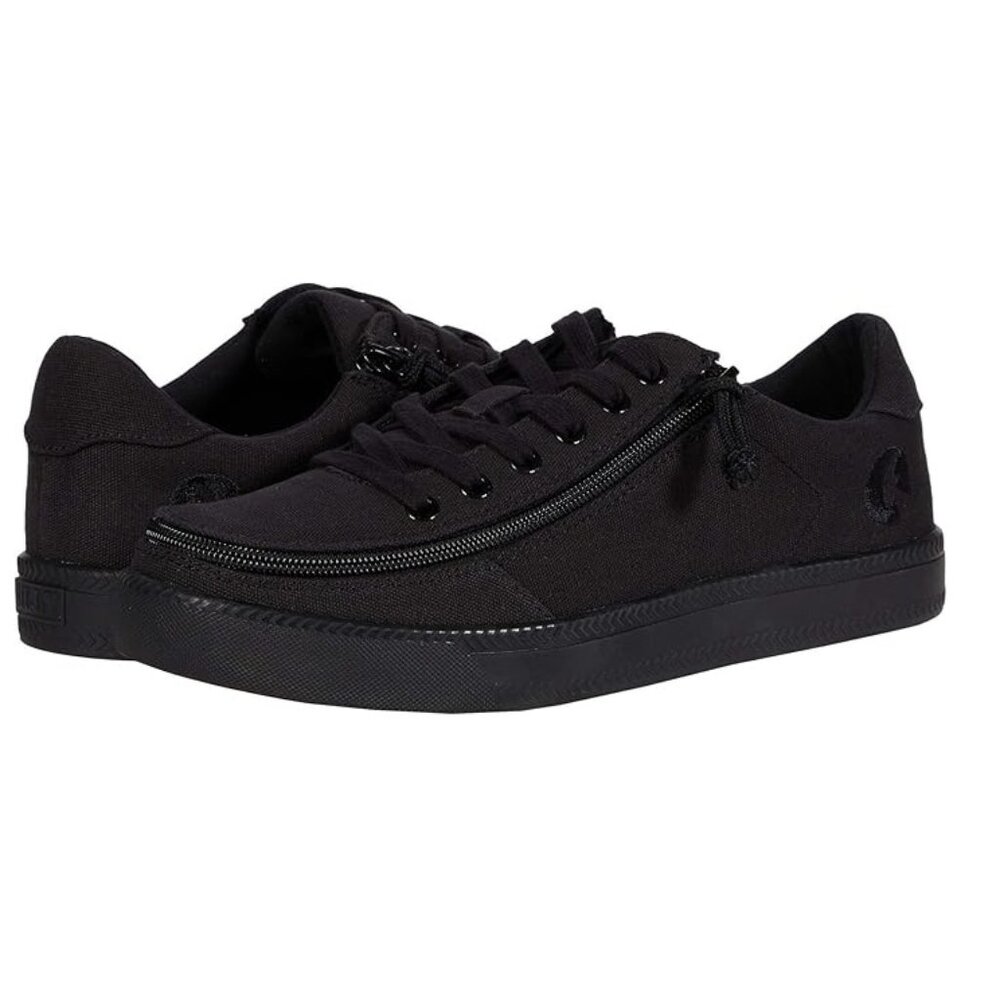NEW Billy Footwear Mens Sneaker Low Top Zip Up Black Adaptive Size 7 M KF230